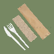  Eco Friendly Disposable Cutlery Set 6 Inch Biodegradable Compostable PLA Resin Kitchen Utensils