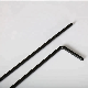  PP Disposable Long Plastic Folding Black Drinking Straw