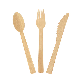  Bio Degradable Wooden Cutlery Knife Spoon Fork