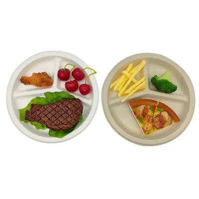 9" 3compartment Plate 10" 3-Compartment Plate
