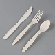  Compostable Individually Wrapped Cutlery Disposable Ice Cream Spoon PLA Colorful Ice Cream Tasting Spoons
