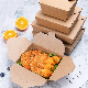  Hot Selling Disposable Biodegradable Kraft Food Packaging Eco Friendly Paper Lunch Box