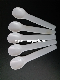  White Ice Cream Plastic Disposable Plastic Spoon