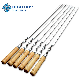 Brazilian Style 304 Stainless Steel Barbecue Skewer 55cm75cm 85cm with Wooden Handle