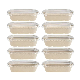  Containers Boxes Go Disposable Food to Box Paper Take out Lunch Container Salad Packing School Trays Takeout Lids Plates Plastic