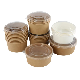 Custom High Quality Eco-Friendly Food Kraft Paper Bowls Food Packing Containers