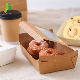  Custom Disposable Take Away Paper Food Box with Pet/PLA Window with Oil Proof