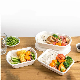  Disposable Tableware Custom Logo Printed 500ml 700ml 800ml 1000ml Paper Food Containers Biodegradable Sugar Cane Bagasse Lunch Box
