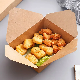  Kraft Take out Cardboard Food Boxes Rectangular Food Box Disposable Custom Paper Lunch Box Container