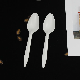  Disposable Plastic Cutlery 145mm Length 2.5g PP Plastic Spoon White Custom for Takeaway