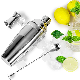  Stainless Steel Cocktail Shaker Set - 3 Pieces Luxury Bartender Set