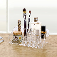  Creative Plastic Home Desk Storage Box for Cosmetic Facial Tools PS Transparent Makeup Lipstick and Brushesorganizer