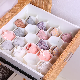  Wholesale Household Products Japanese Socks Latticed Partition Drawer Sock Underwear Organizer Foldable Plastic Drawer Organizer