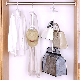  Household Closet Women Handbag Storage Rack Plastic Over The Door Handbag Hanging Organizer with 4 Pockets