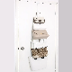  Household Wardrobe Bag Organizer Storage Wall Mount Handbag Hooks 6 Pockets Plastic Hanging Handbag Organizer