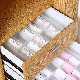  Household Hard PP Closet Drawers Sock Underpants Storage Holder Plastic Closet Underwear Storage Bin with 10 Compartments