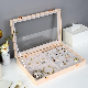  PU Dresser Earring Ring Drawer Display Box Dustproof Large Capacity Leather Jewelry Organizer