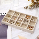  Wholesale Custom Jewelry Storage Diamond Rings Earrings Display Case Tray Velvet Jewelry Organizer