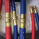 Heavy Medium Duty PVC Rubber Hybrid Air Hose NPT Bsp Brass Fittings