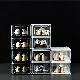 Hot Selling Basketball Aj Shoes Box Folding Custom Shoe Storage Boxes, Clear Stackable Acrylic Shoes Plastic Storage Box