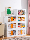  Double Door Folding Storage Box with Wheels Foldable Clothes Organizer
