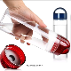  BPA Free 24oz Plastic Fresh Fruit Infuser Water Bottle, Clear Plastic Healthy Sport Water Tumbler