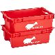 Heavy Duty Food Handling Packing Processing Transporting Stackable Plastic Meat Crates for Lug manufacturer