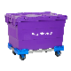 Factory Directly Sale Industrial Logistic Warehouse Plastic Tote Container with Hinged Lid manufacturer