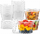  PP Plastic Auce Salad Deli Container with Clear Lid