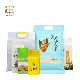 Custom Printing Laminated Plastic Vacuum Rice Bags with Handle
