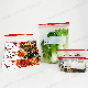 Customized Fruit Snack Storage Freezer Quart Slider Reclosable Zipper Bag PE Zipper Pouch Tide Proof Sandwich Ziplock Bag Food Packaging Plastic Packing Bags