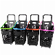  Customized Design Four Wheels Rolling Plastic Supermarket Shopping Basket