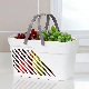  PP Pantry Organizer Bins for Vegetable Food Drinks Beer Storage Holder Plastic Cabinet Storage Basket with Handle
