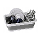  China Factory Foldable Kitchen Plastic PP TPR Strainer Drain Basket