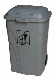 Plastic Waste Container for Outdoor Remove Use