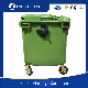  120/240/360 L Custom Color Public Mobile Recycle Pedal Plastic Trash/Garbage/Waste Container on 2 Wheels
