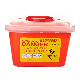  Medicaldisposable Waste Container Bin Red Sharp Disposal Safe Plastic Medicalbox