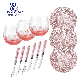  Luxury 13 Inch Assorted Charge Plate Glass Painted Tumbler Pink Plastic Handle Cutlery Set Dinnerware