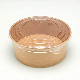  Disposable Paper Bowl Kraft Lunch Salad Bowl with Plastic Lid