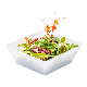 18oz Plastic Square Plastic Serving Bowls Recyclable Clear Salad Disposable Bowls