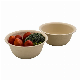  1250ml Eco-Friendly Disposable Bamboo Paper Salad Bowl with Plastic Lid