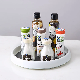  Condiment Storage Organizer Table Pantry Turntable Plastic 360 Degree Rotating Seasoning Storage Rack