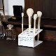 Cosmetic Facial Brush Eyebrow Pencil Lipstick Holder Plastic Marble Makeup Organizer