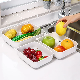  Plate Bowl Sink Organizer Adjustable Kitchen Accessoris Drainer Sink Holder Fruit Vegetable Drying Basket
