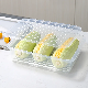  Home Stackable Fish Vegetabel Fresh Box Refrigerator Organizer Case Food Container with Removable Drain Plate