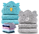  2 Pack Ultra Absorbent Bamboo Hooded Baby Towel 8 Washcloths