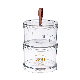  High Quality Airtight Round Transparent Dry Foods Plastic Containers Storage Box
