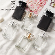  Wholesale 30ml 50ml 100ml Empty Luxury Flat Square Spray Fragrance Parfum Bottle Black Refillable Perfume Glass Bottle