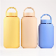  27 Oz Glass Water Bottle with Time Marker and Silicone Sleeve - Extra Lid, Motivational Glass Water Bottles, Reusable, Wide Mouth, Leakproof, 800ml Glass Drinki