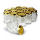 Wholesale Empty Hexagon 730ml 500ml 250ml 200ml Jams Spice Honey Glass Jar with Metal Lid manufacturer